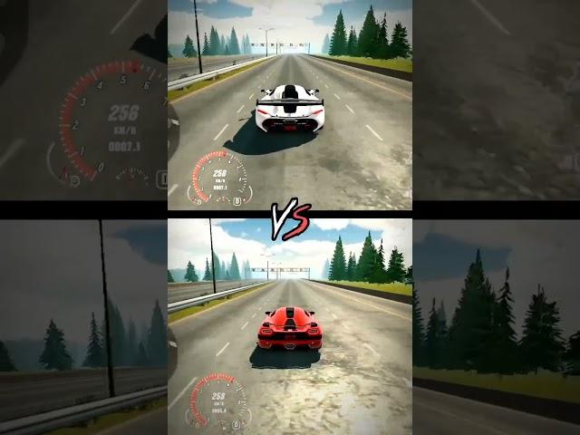 Drag Race Koenigsegg Jesko vs Agera Car Parking Multiplayer #shorts #carparkingmultiplayer
