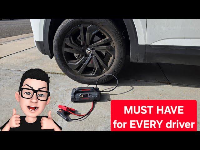 Ultimate Jump Starter Power Bank With Air Compressor Demo + Tpms Reset On 2022 Vw Atlas!