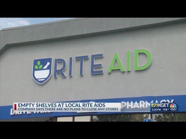 Empty shelves at Bakersfield Rite Aid locations