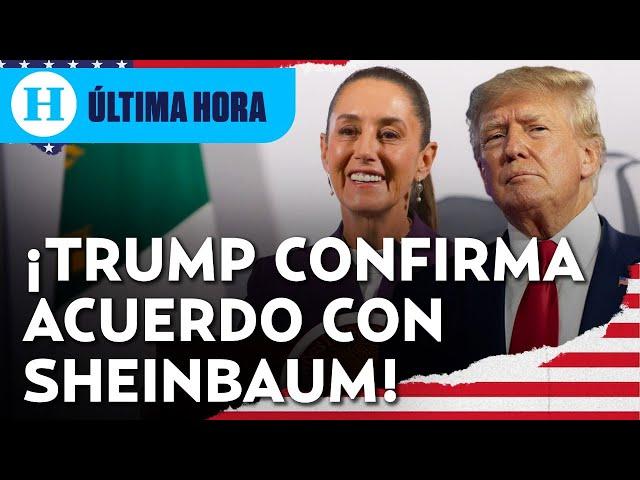 Trump confirma pausa de aranceles a México hasta el 2 de abril tras llamada con Sheinbaum