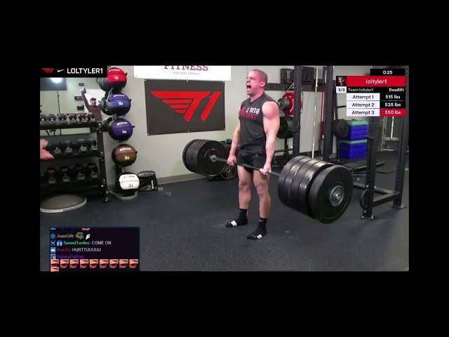 Tyler 1 deadlift scream