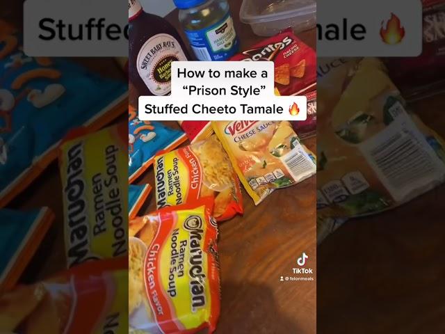 How to make a “Prison Style” Cheeto Stuffed Tamale 🫔‍