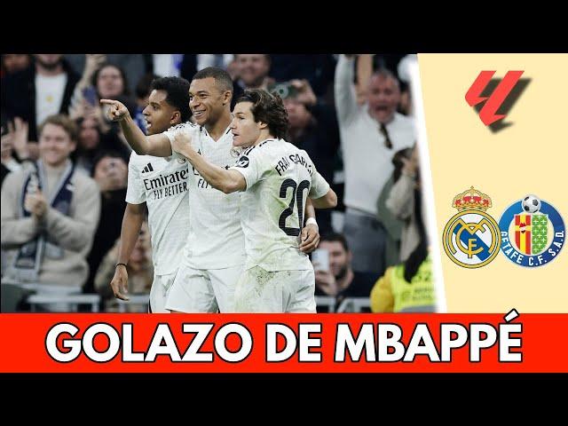 GOLAZO DE MBAPPÉ, se saca la mala racha para el 2-0 del REAL MADRID vs Getafe | La Liga