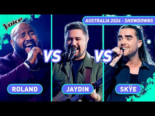 Jaydin & Roland & Skÿe Full Showdowns Performances | The Voice Australia 2024