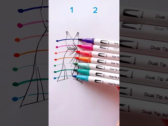 1 Vs 2 satisfying Art #art #painting #shorts