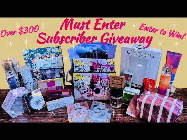 Huge Subscriber Appreciation Giveaway Must Enter GiveawayOver $300 in Prizes!