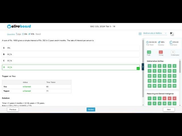 Oliveboard SSC CGL Tier-II Live Mock Test| Versatile SScien| #ssc #ssccgl