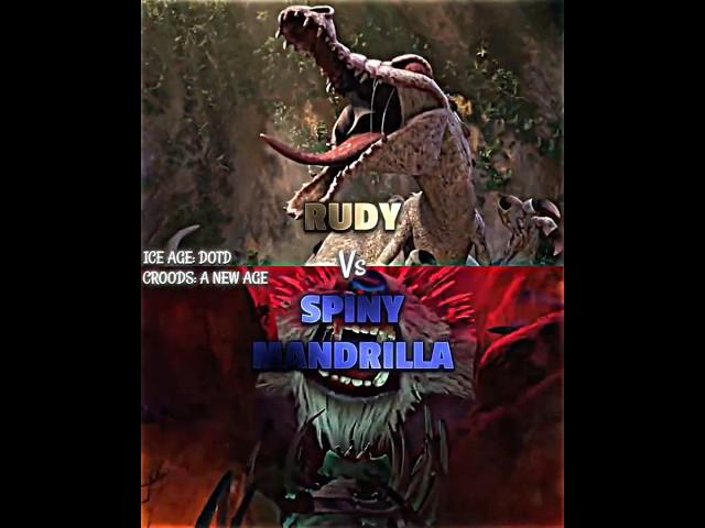 Rudy vs Spiny Mandrilla #iceage3 #croods #croods2 #vsedit #vsbattle #kaijuuniverse #whoisstronger