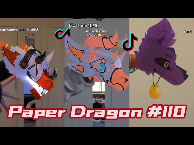 Dragon Puppet Crafts - Paper Dragon TikTok Compilation #110