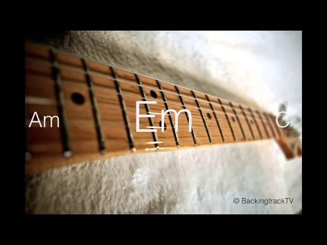 Blues Guitar Backing Track in Em