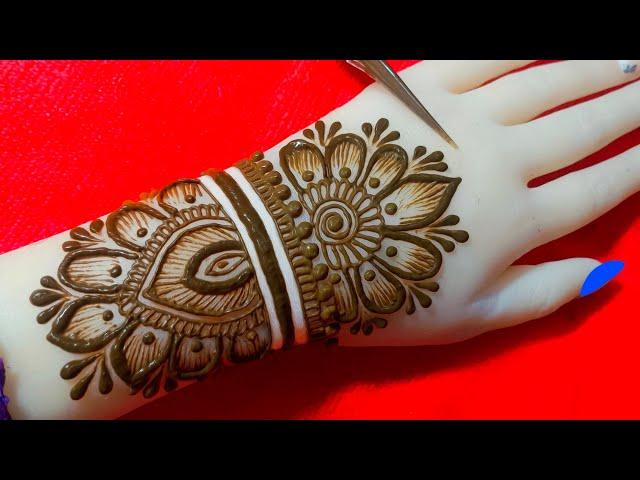 Simple arabic backhand mehndi design | Easy mehndi design | mehndi designs | mehndi