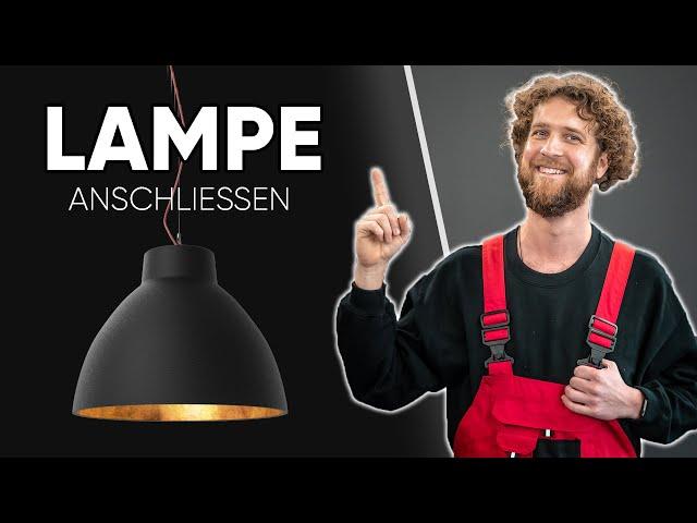 LAMPE ANSCHLIESSEN - Deckenleuchte richtig verkabeln und Montage Tipps