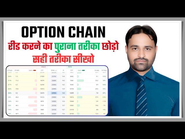 Option Trading करते वक्त Option Chain Analysis में Open Interest (OI) Data को कैसे पढ़ना चाहिए ?