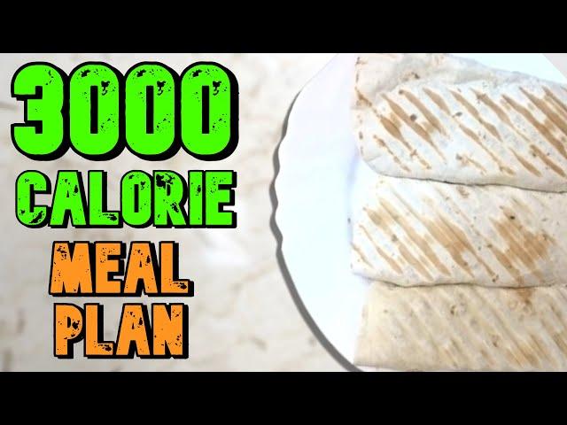 EASY 3000 Calorie Meal Plan For Weight Gain (Skinny Guys)