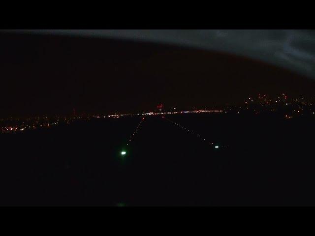 Night landing, strong crosswind and turbulence - Warszawa-Babice - EPBC
