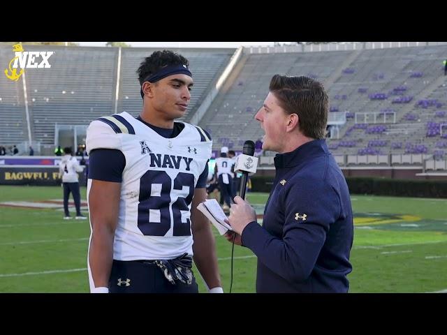 Navy Football Interview: Nathan Kent vs. ECU