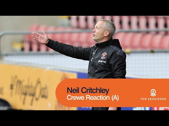 Crewe Alexandra Reaction | Neil Critchley