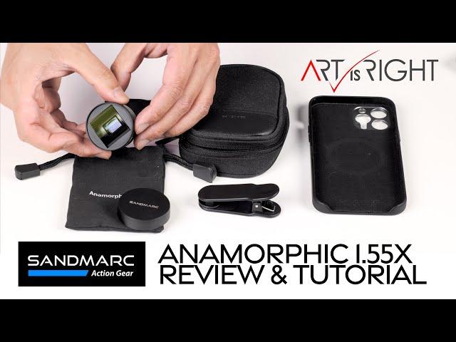 Sandmarc Anamorphic 1.55x Smart Phone Lens Review & Quick Anamorphic Usage Tutorial!