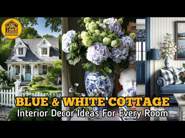 (NEW) Elegant Blue & White Cottage Decor Inspiration: Build Stylish & Cozy Home with Vintage Appeal