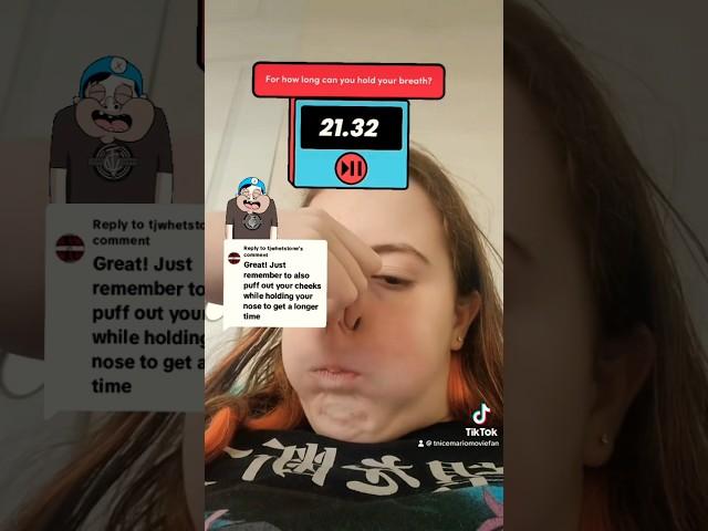 How long can she hold her breath with puffed cheeks. #trending #viral #subscribe #funny #enjoy