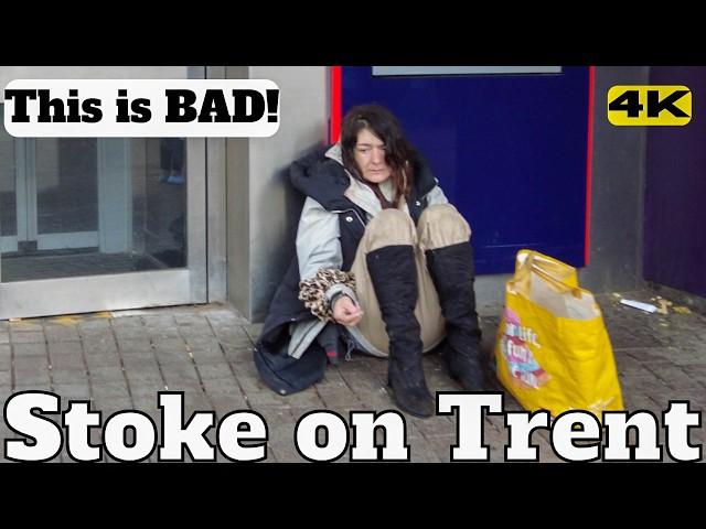 England STOKE ON TRENT and NEWCASTLE UNDER LYME This is BAD | Boarded Up | Ghost Town UK 4K