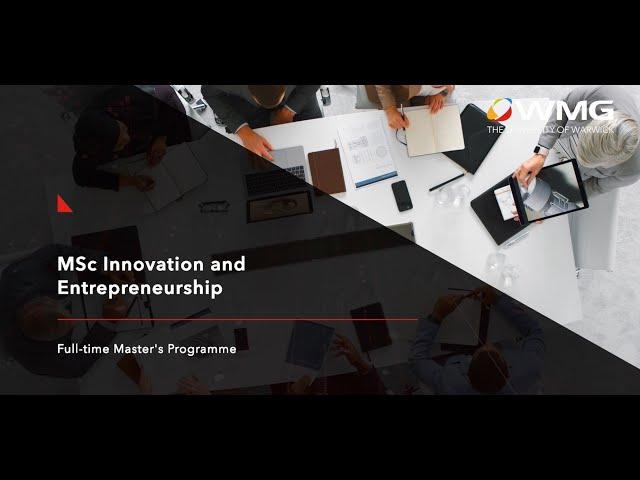 MSc Innovation and Entrepreneurship