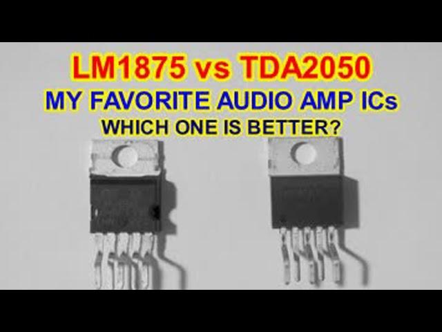 TDA2050 vs LM1875 performance tests to see which is the BEST