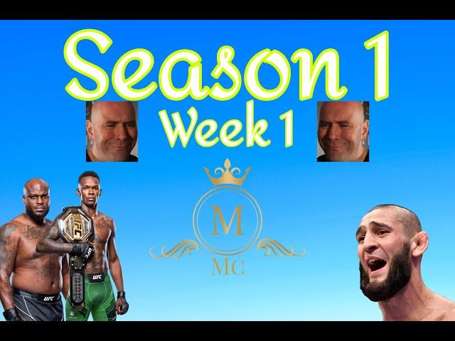 Mayce UFC Trivia League Season 1 Week 1