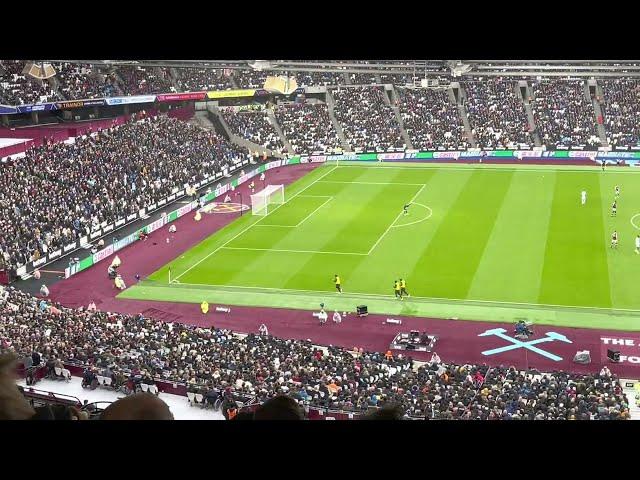 London stadium seats in the academy section row 69