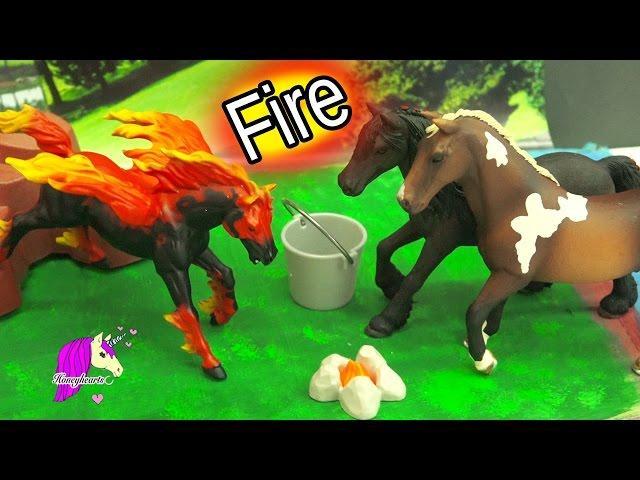 The Fire Horse Legend - Schleich Horses Spooky Halloween Video - Honeyheartsc