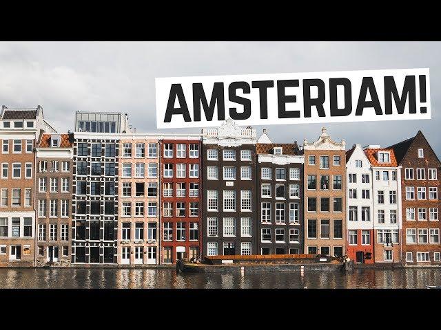 Amsterdam!! - Eating Dutch Bitterballen, Canal Tour + "Special" Brownies   (Netherlands Vlog)