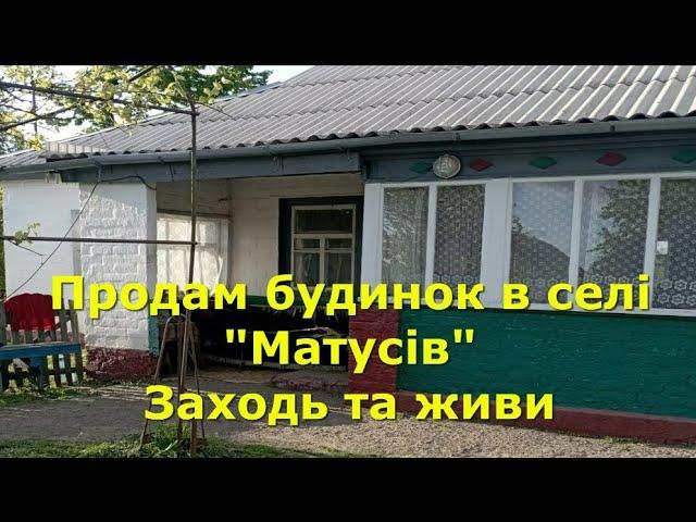 БУДИНОК ПРОДАМ В СЕЛІ "МАТУСІВ", ЗАХОДЬ І ЖИВИ / ОГЛЯД /  Черкаської обл