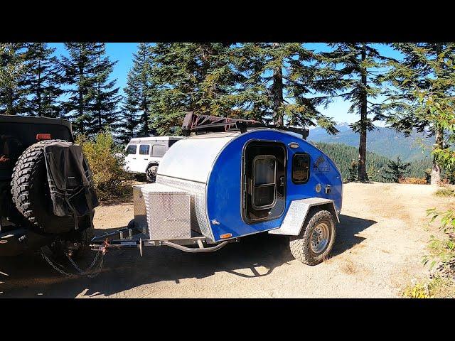 Mountaintop Boondocking In Our Teardrop Trailer