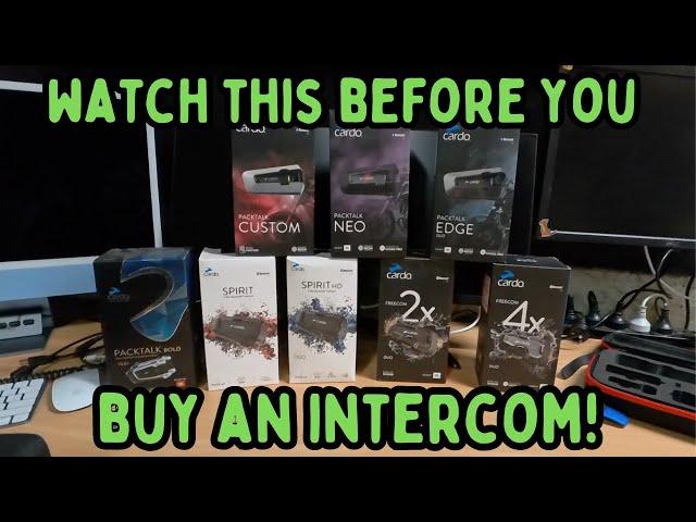 The COMPLETE 2024 Cardo Bluetooth Intercom Lineup Break down