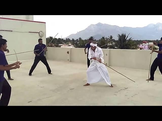 Silambam Fight- veeramaruthi Aasan Chandran - 89036 25801