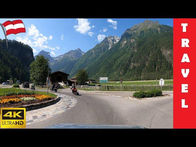 Driving in Austria 6: Ötztal valley (Oetz - Sölden - Obergurgl) 4K 60fps