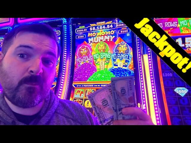 OMG! The Most EPIC BEGINNERS Luck On NEW Mo Mo Mo Mummy Slot Machine! JACKPOT HAND PAY!