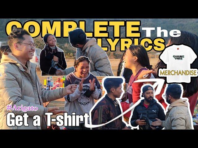 COMPLETE THE LYRICS || ARIGATO || ASKING QUESTION TO RANDOM PEOPLE.