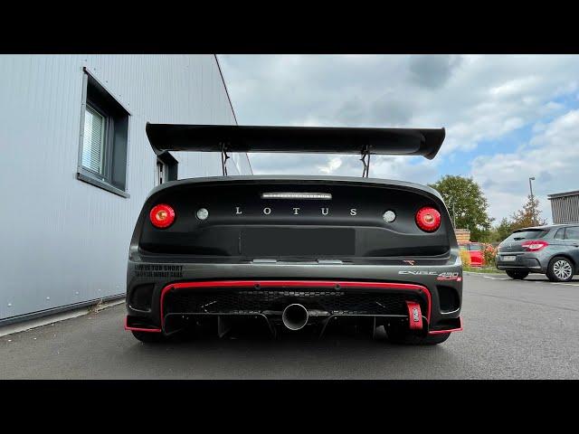 Lotus Exige CUP KT 500 IDS decat sound. Oem Titanium vs exhaust Track