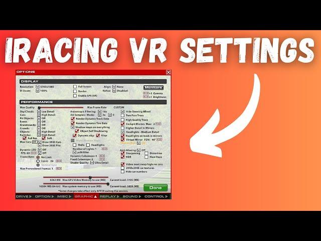 Best VR Graphics Settings For iRacing | Best Performance And Image Quality