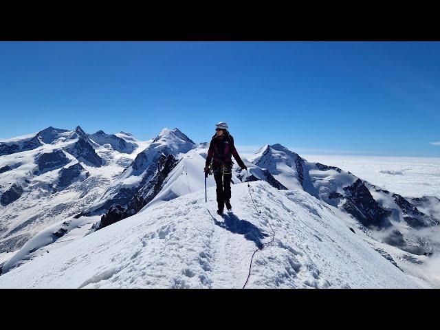 Climbing Breithorn from Italy to Switzerland - Unguided