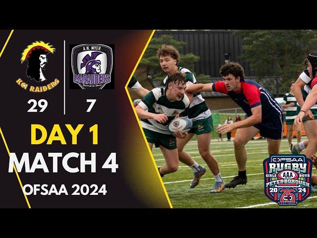 KITCHENER CL VS A.N. MYER | DAY 1 - MATCH 4 | OFSAA BOYS RUGBY FULL GAME (29-7)