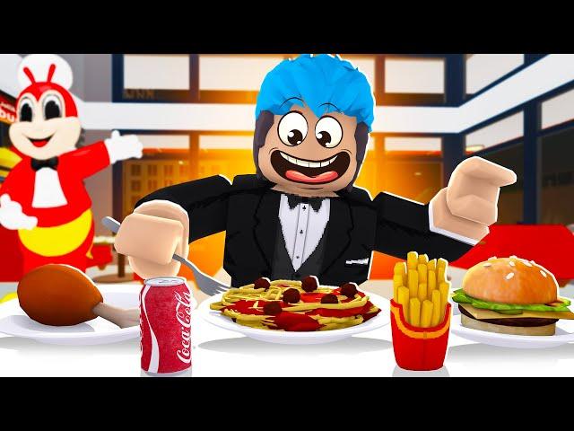 Eating In Jollibee | ROBLOX | KUMAIN AKO SA JOLLIBEE NG LIBRE