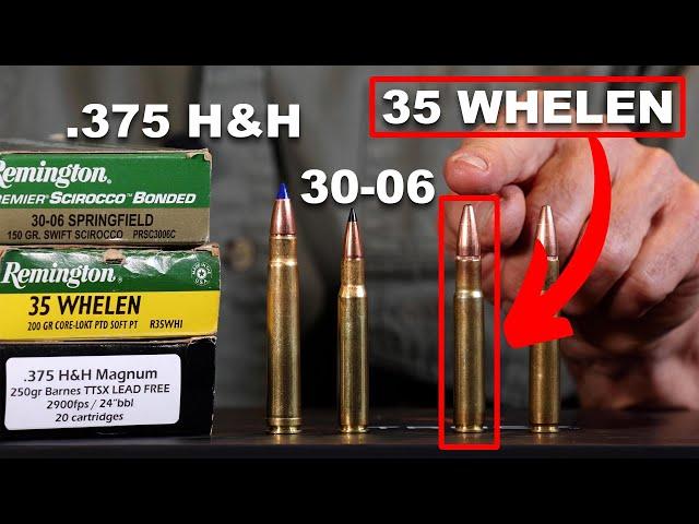 How does the 35 Whelen Compare to the .375 H&H and 30-06?