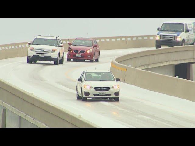 DFW weather: Drivers in North Texas try to maneuver icy roads