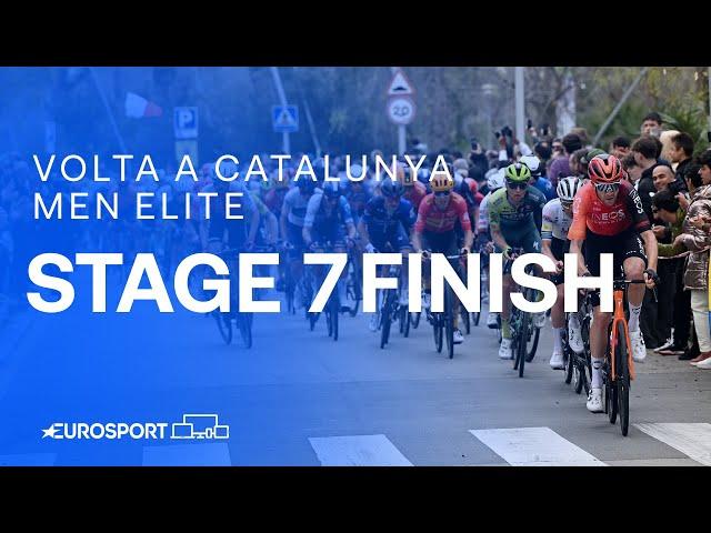 All out ATTACKS in Barcelona  | Stage 7 Finish Volta a Catalunya 2024 | Eurosport Cycling