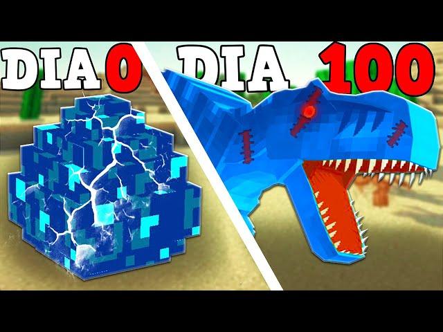 100 DIAS NA ERA DOS DINOSSAUROS! EM BUSCA DO PRIMEIRO DINO! MINECRAFT #DIA1