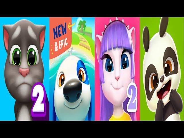 My Talking Tom 2 Vs My Talking Hank Island Vs My Talking Angela 2 Vs My Talking Panda 2