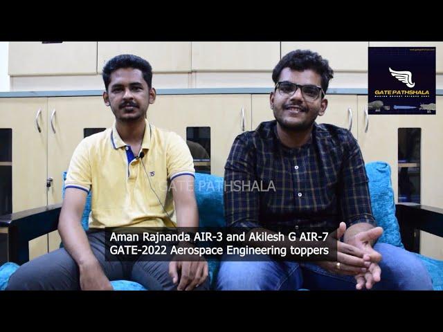 GATE 2022 TOPPERS IN AEROSPACE ENGINEERING