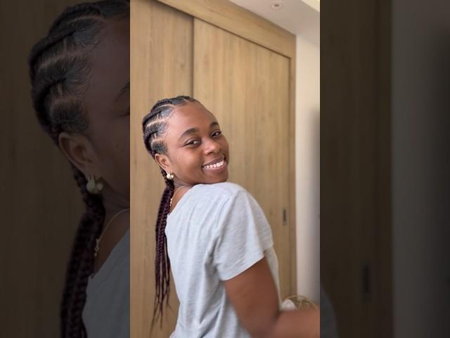 Protective style #hairtutorial #braids #cornrows #hairstyle #hair #braidstyles #protectivestyles